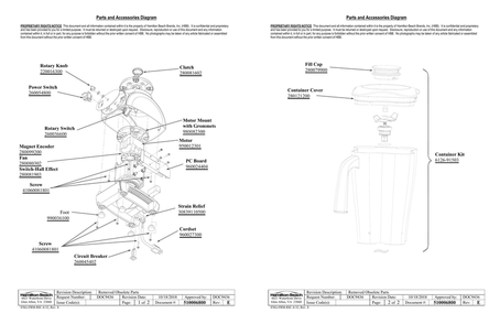 Diagram Diagram and Parts List for 91503  Hamilton Beach Blender